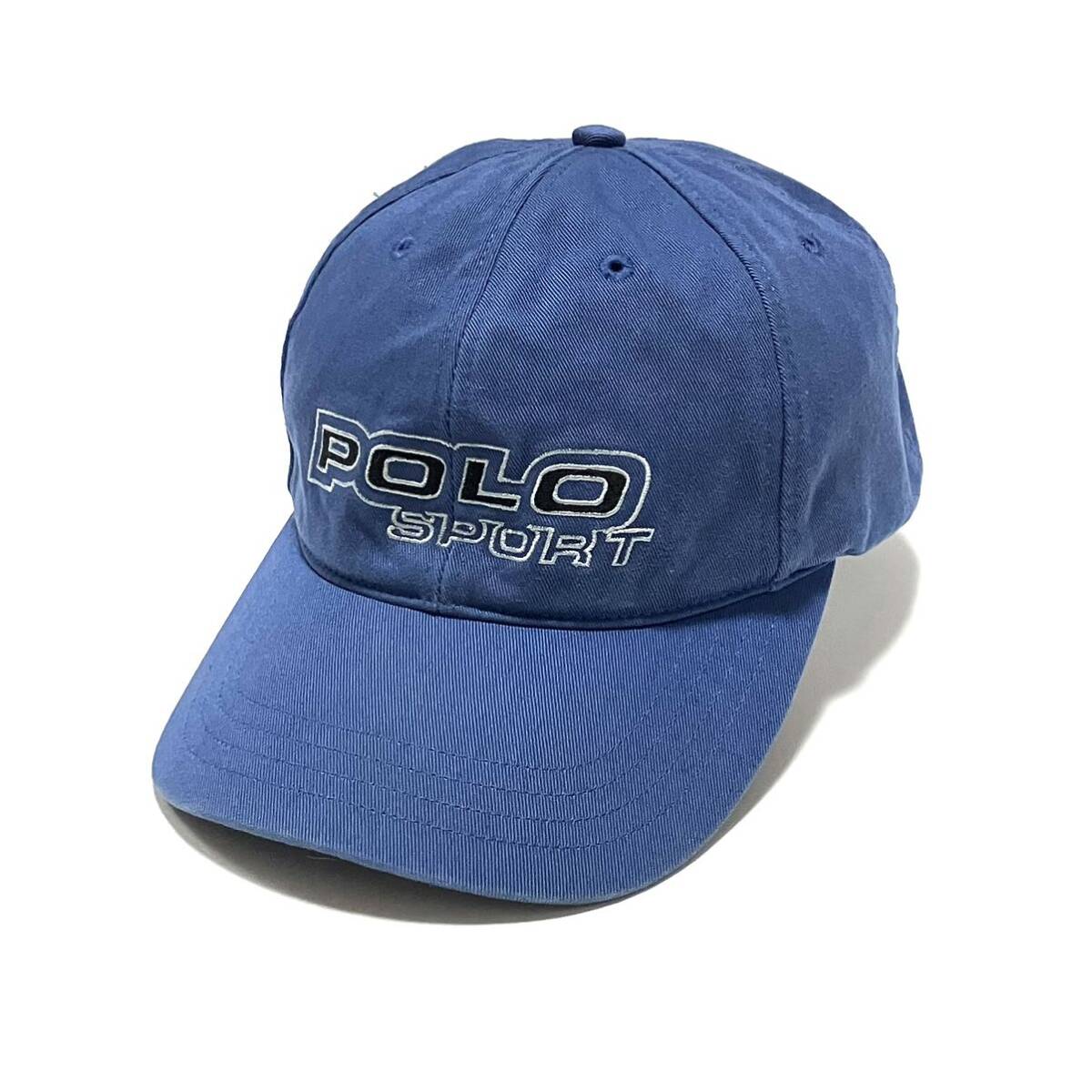 リフレクター POLO SPORT ポロスポーツ コットンキャップ 帽子 ポロ ラルフローレンヴィンテージ ブルー 青 90s 