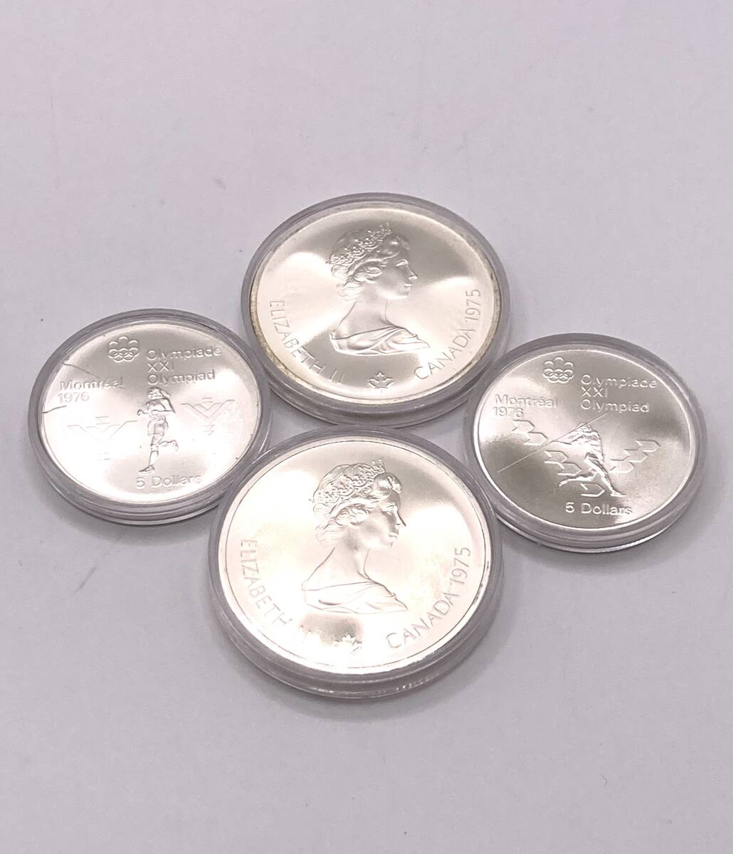 【7853】Canadian Olympic Commemorative Coins IssueⅣ 記念コイン4枚セット 10ドル 5ドル 銀貨 カナダ オリンピック 外貨の画像6