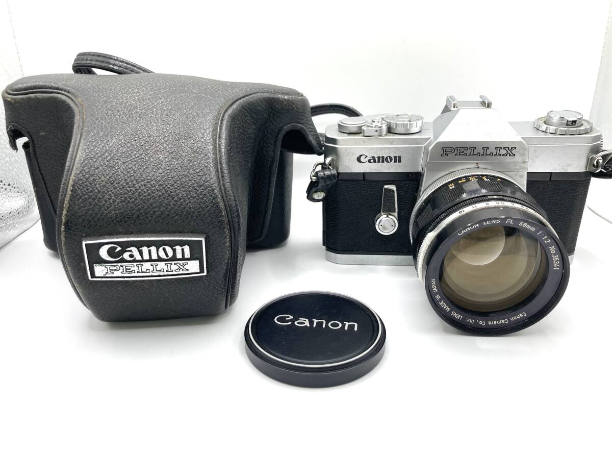 【7624】CANON PELLIX LENS FL 58mm 1:1.2 キャノン ぺリックス 一眼レフ フィルムカメラ ジャンクの画像1