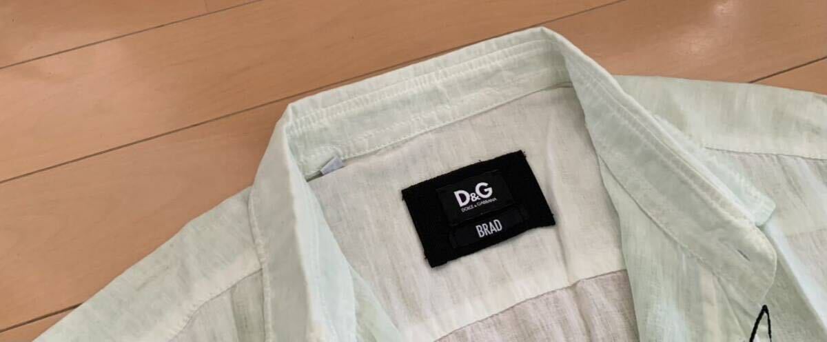 【新品】ドルチェ&ガッバーナ D&G 薄手 シアー デザイン 長袖 シャツ 綺麗の画像3