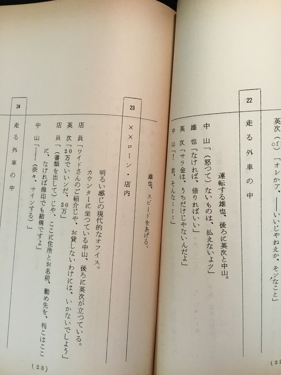 『映画台本　「とりたての輝き」　(仮題) 原日出子 森下愛子他 監督：浅尾政行』_画像5