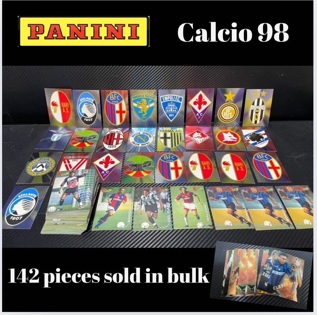 142枚セット panini calcio 98 1998 soccer football サッカー　パニーニ　カルチョ　カード　cards _画像1