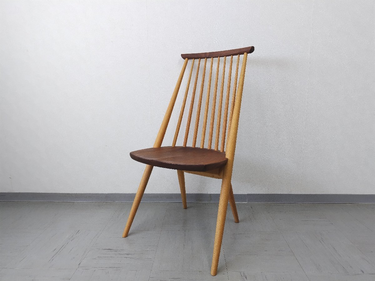 【美品】柏木工 CIVIL CHAIR シビルチェア ７万 ダイニングチェア CC71K KASHIWA ウォールナット+オーク 食卓椅子_画像1