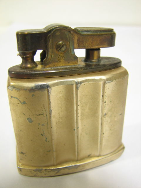 古い 卓上 オイルライター 3種 陶器/金属 日本製 スタンダードタイプオートマチック 動作OKの画像4