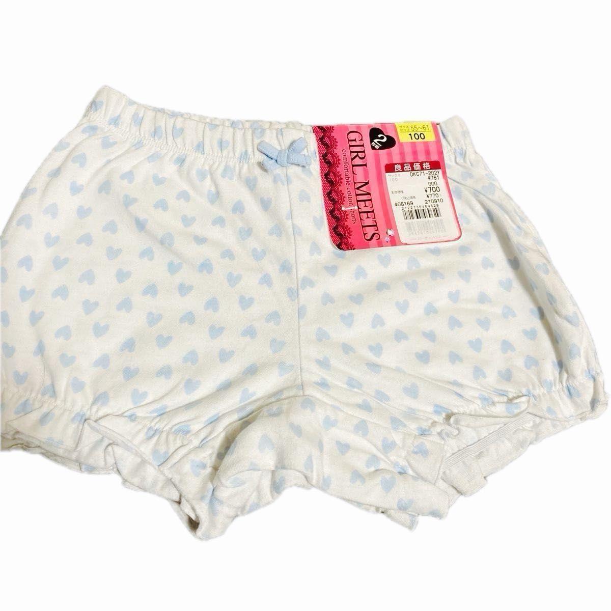 【新品4枚セット】ショーツ2枚組×2  女の子パンツ　ショーツ　下着　ガールズ100cm  ¥1,540