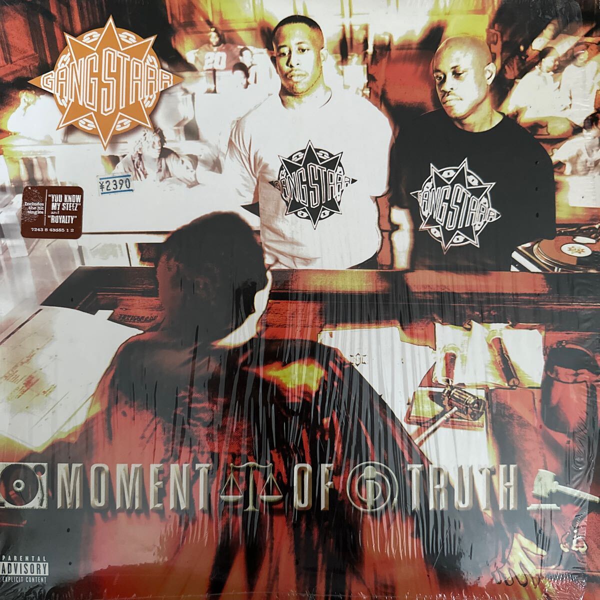 USオリジナル 3LP シュリンク　Gang Starr - Moment Of Truth インサート付き