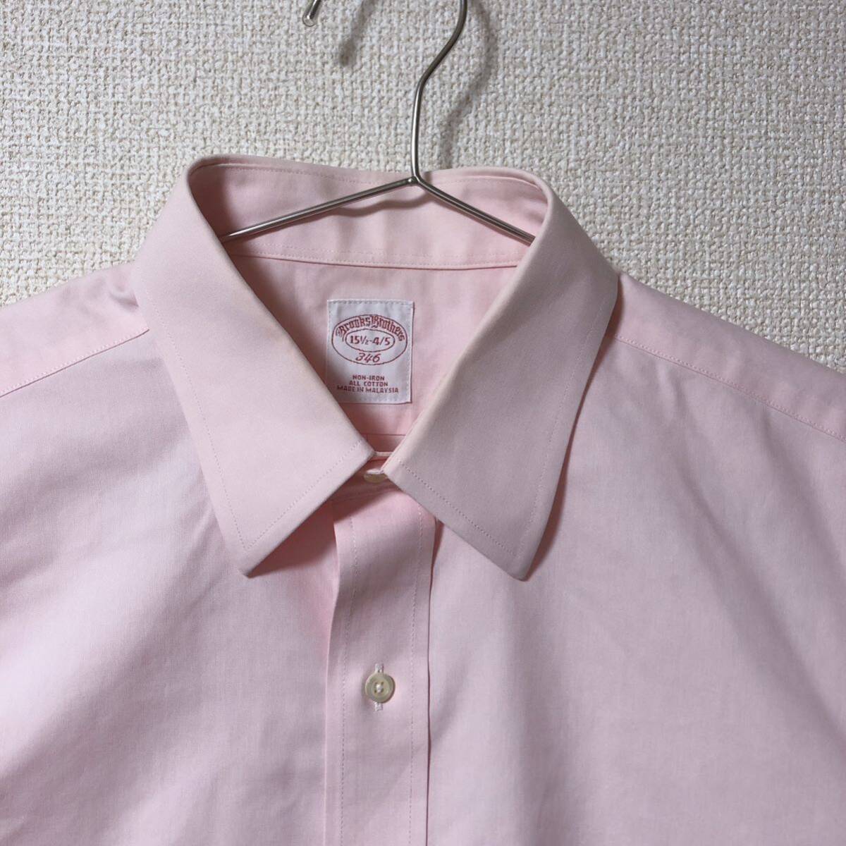 ブルックスブラザーズ 長袖シャツ ワイシャツ ピンク メンズ 15-1/2 Mサイズの画像2