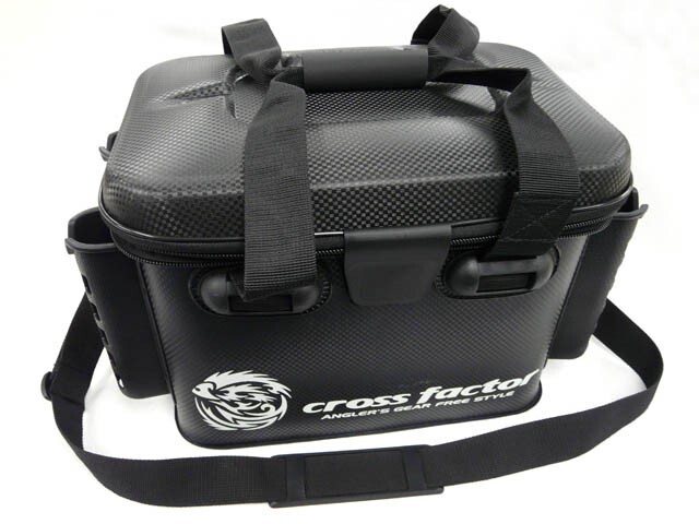 クロスファクター(CROSS FACTOR) EVAタックルバッグ（ロッドスタンド付） AEK905 バッカン ロッドホルダー 釣具入れ 道具入れ 釣り