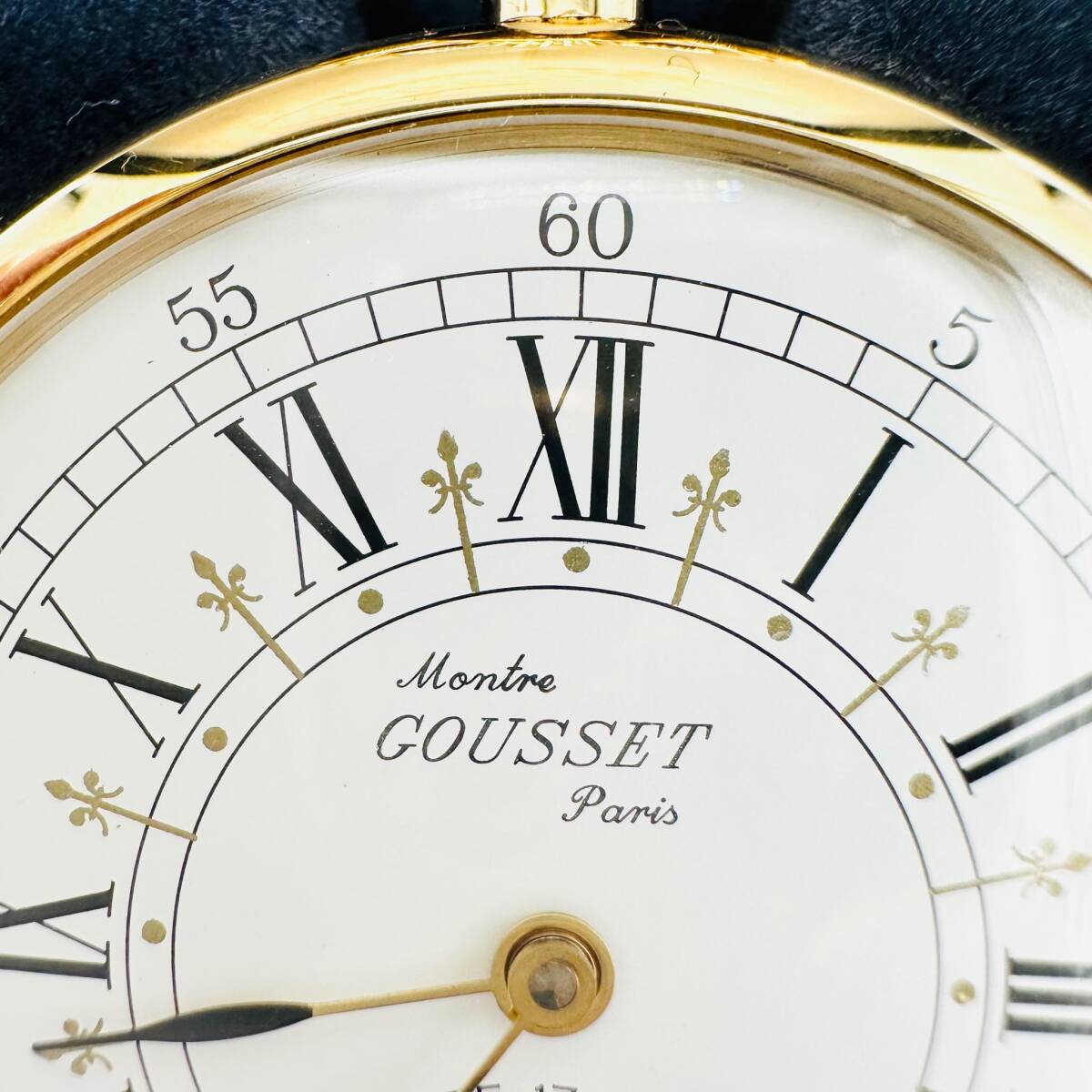 Montre GOUSSET Paris グゼット 手巻き時計 懐中時計 稼働品 スモセコ 箱付き かわいい スイス 1円出品 コレクション アクセサリー 3865_画像3