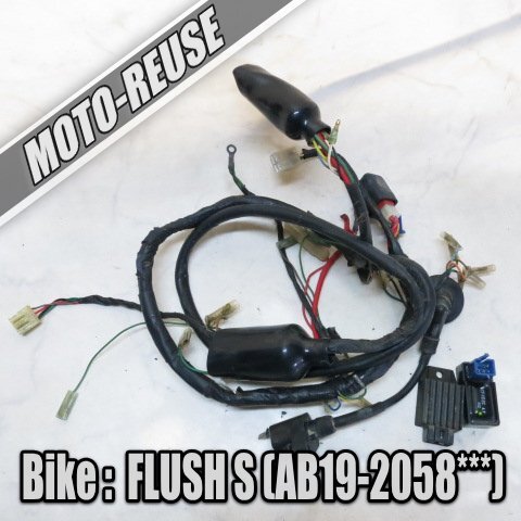 □【FLUSH S フラッシュS AB19】純正メインハーネス+電装SET　CDI/レギュレター/IGコイル「CF408C」□K31168_画像1