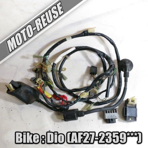 □【スーパーDIO ディオ AF27】純正メインハーネス+電装SET　CDI/レギュレター/IGコイル「GK8 CF488B」　AF28□K30398_画像1