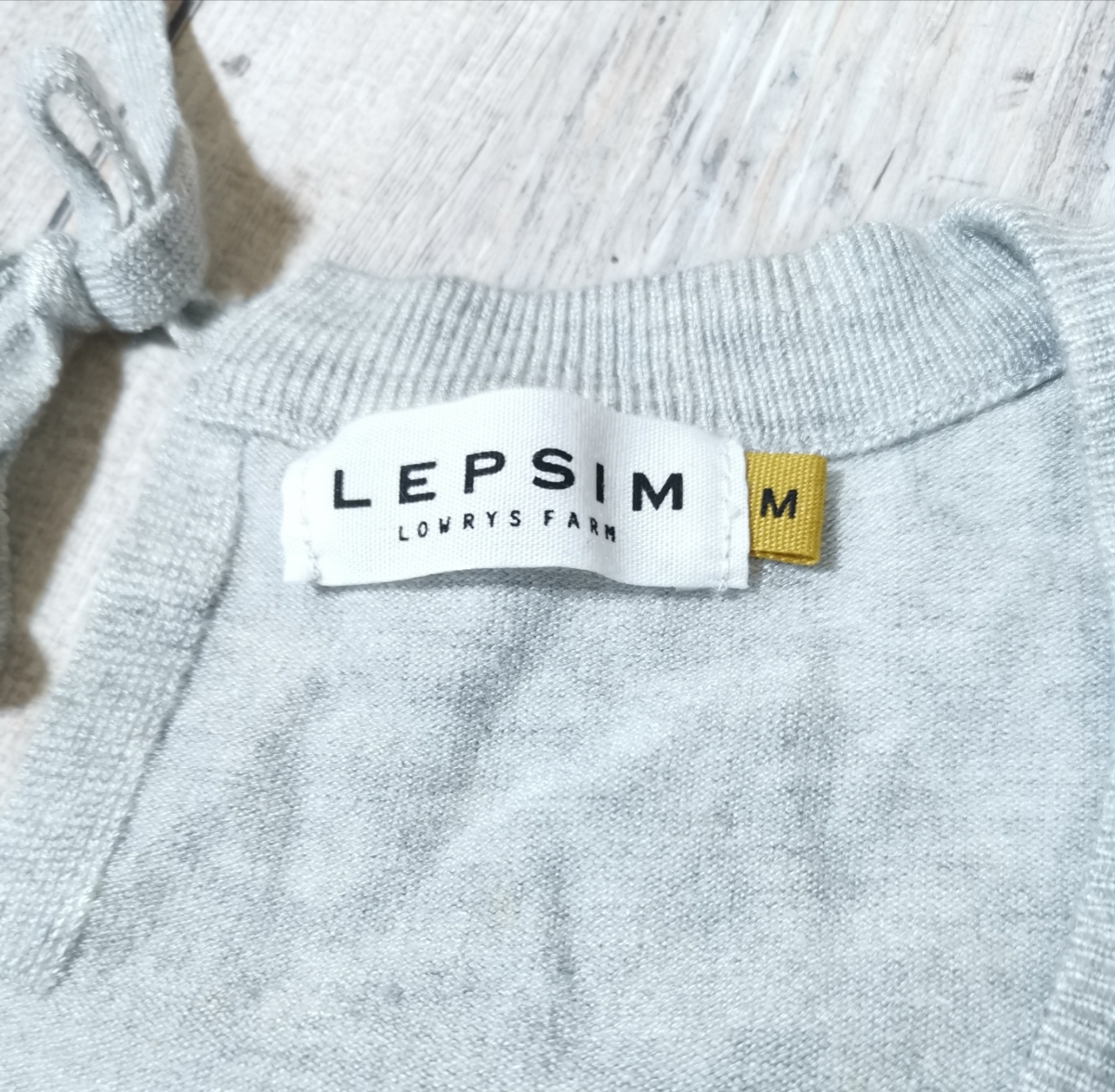 #レディース(トップス)【LEPSIM LOWRYS FARM】☆レプシィムローリーズファーム☆薄手セーター☆七分袖☆春.初夏.秋☆表記サイズM☆送料無料