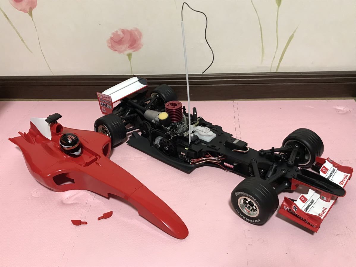 送料無料 未走行 1/8 当時物 京商 フェラーリ F2004 フォー 送料無料 未走行 1/8 当時物 京商 フェラーリ F2004 フォー