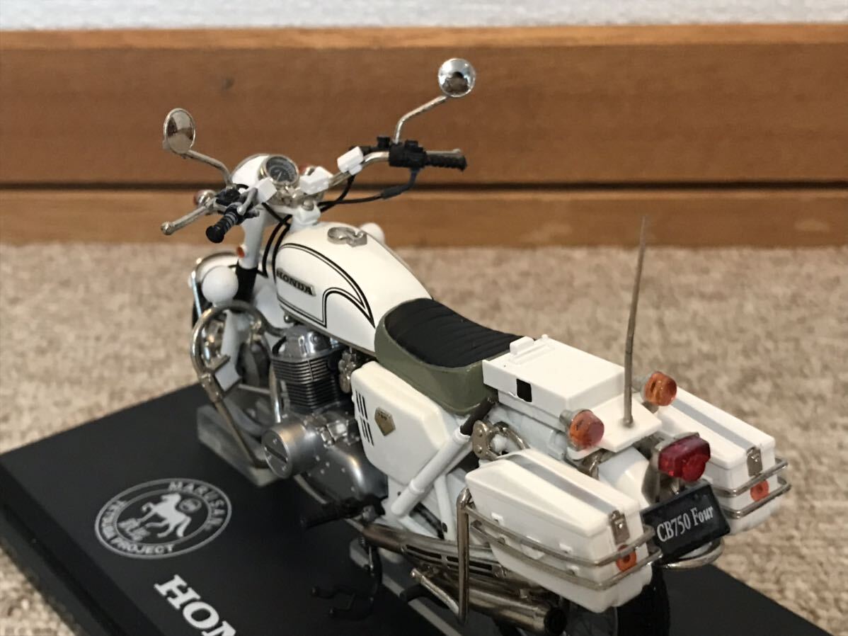 送料無料 1/18 ホンダ CB750 four 白バイ ミニカー マルサン 鉄 送料無料 1/18 ホンダ CB750 four 白バイ ミニカー マルサン 鉄