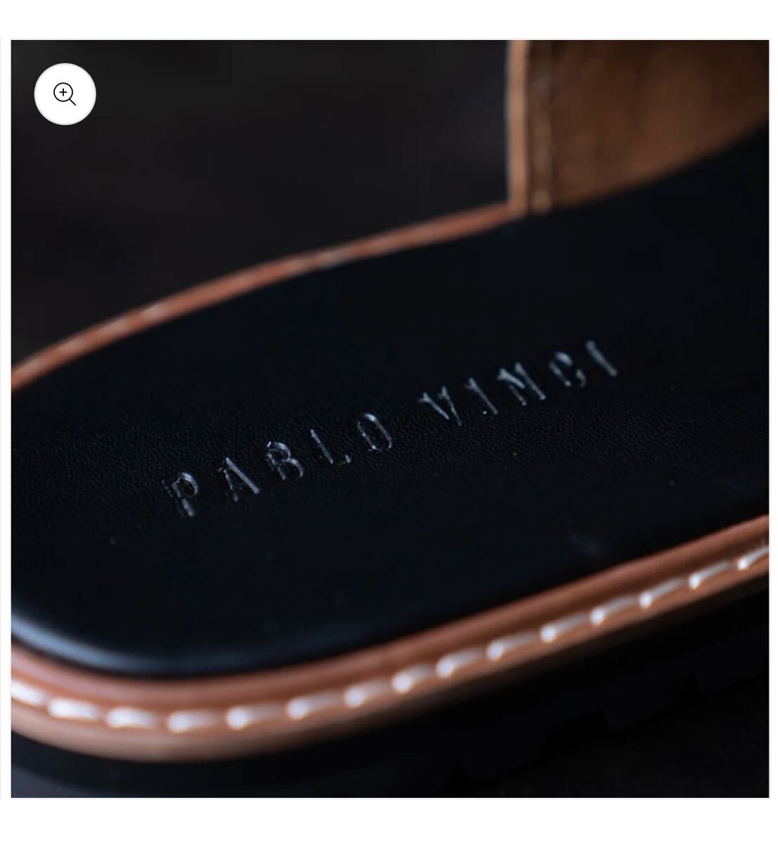 PABLO VINCI Leather Shower Sandals Black M Takahiro PABLO VINCI Leather Shower Sandals Black M Takahiro