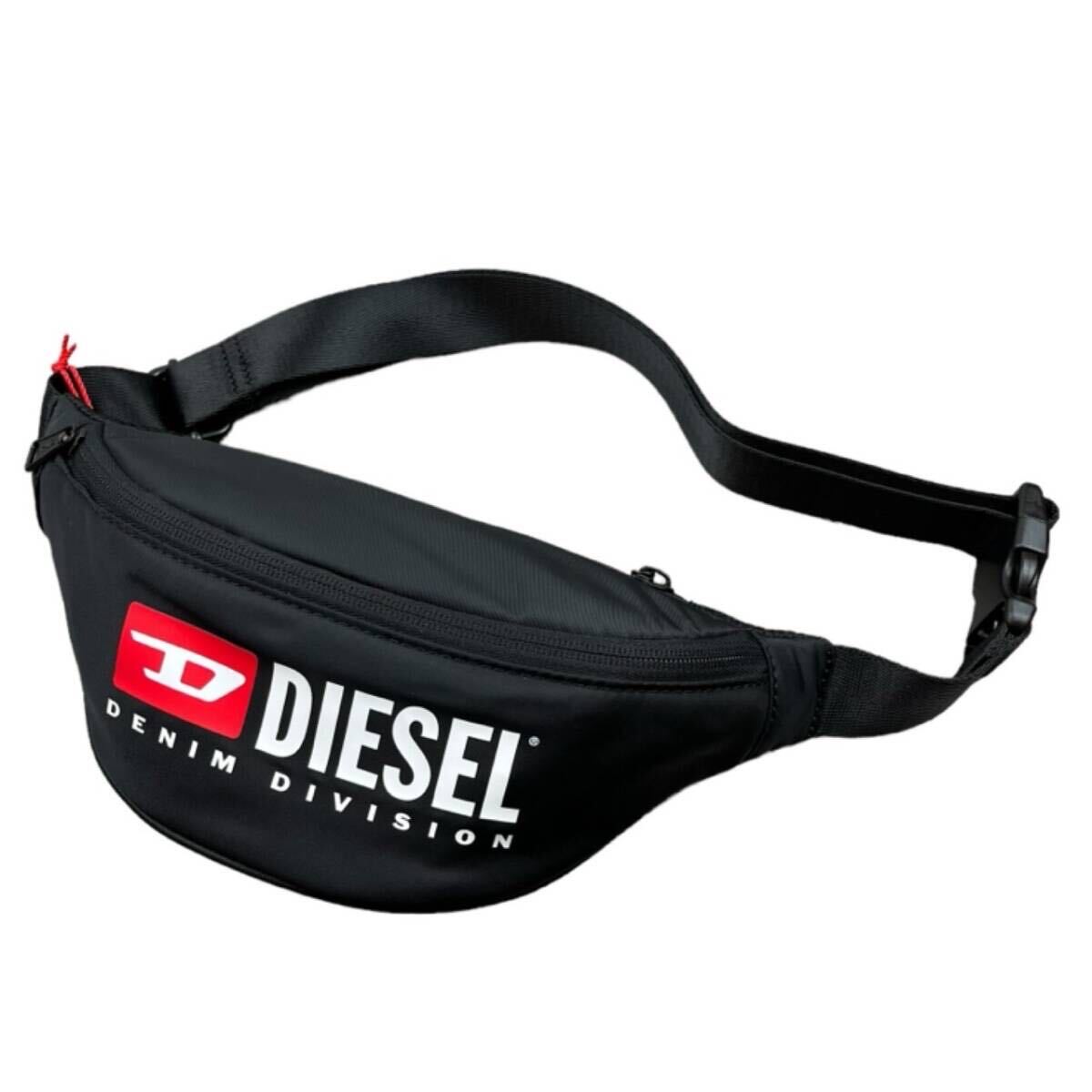 ディーゼル バッグ ボディバッグ ショルダーバッグ X09554 P5480 ブラック ロゴ ユニセックス オールシーズン DIESEL RINKE BELTBAG 新品