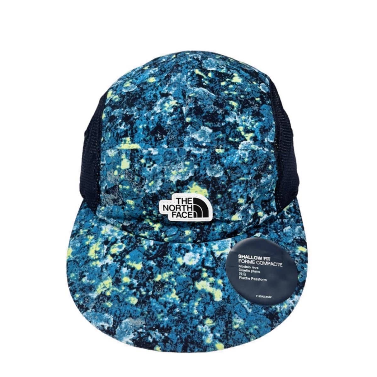 ノースフェイス キャップ 帽子 NF0A5FXJ メッシュキャップ キャンプキャップ 迷彩ブルー 540 THE NORTH FACE CLASS V CAMP HAT 新品