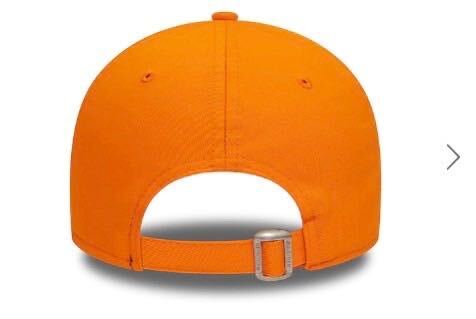 ニューエラ キャップ 帽子 9FORTY コットン素材 ドジャース ライトオレンジ ストラップ仕様 MLB NEWERA 9FORTY LEAGUE BASIC CAP 新品_画像3