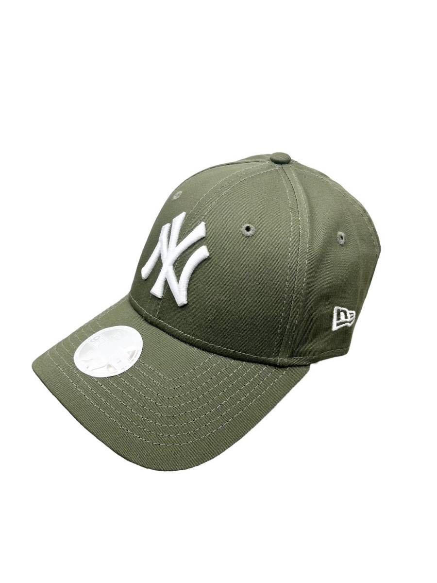 ニューエラ キャップ ナインフォーティ 940シリーズ レディース ヤンキース オリーブ NEWERA 9FORTY WOMEN LEAGUE ESSENTIAL 新品