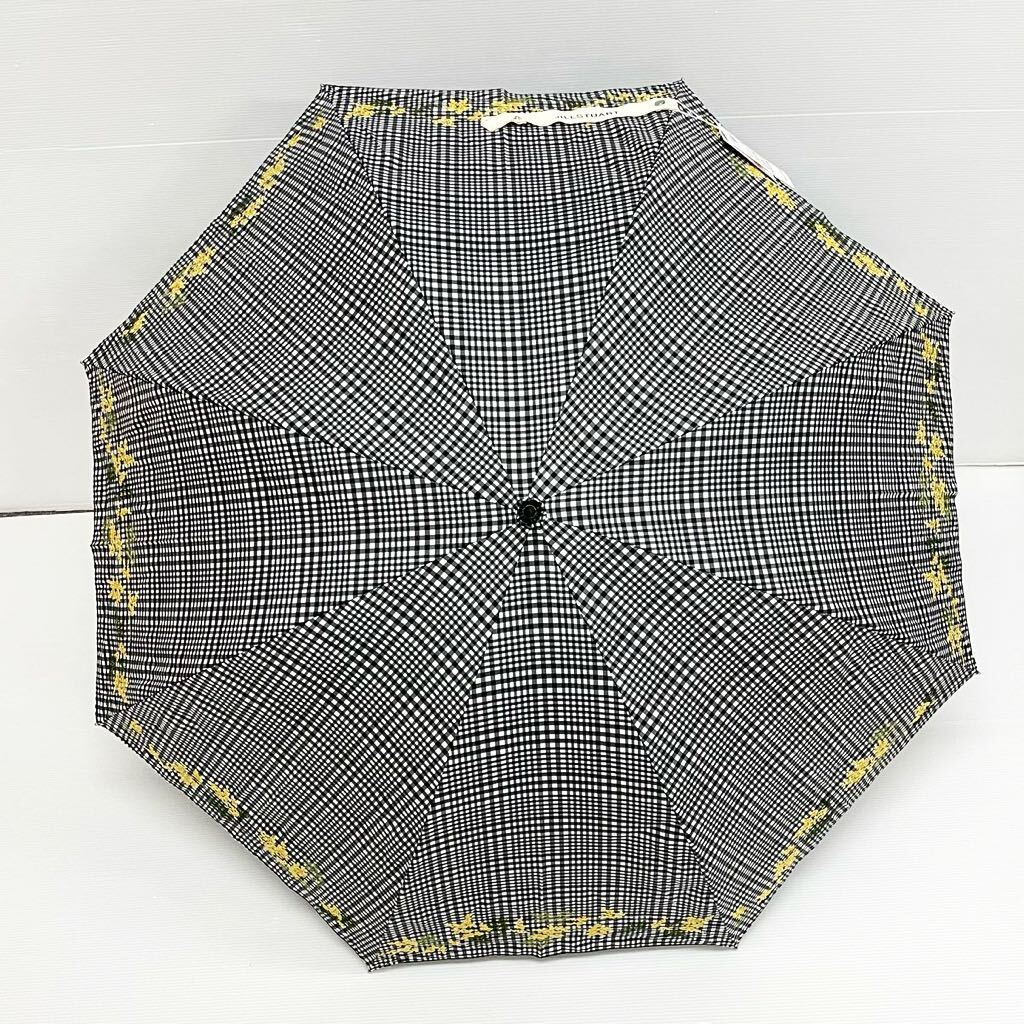 新品52355 ジルスチュアートJILL STUART＊ チェック フラワー刺繍 遮光99％遮蔽率99％以上遮熱晴雨兼用日傘雨傘 UVカット遮蔽紫外線対策_画像7