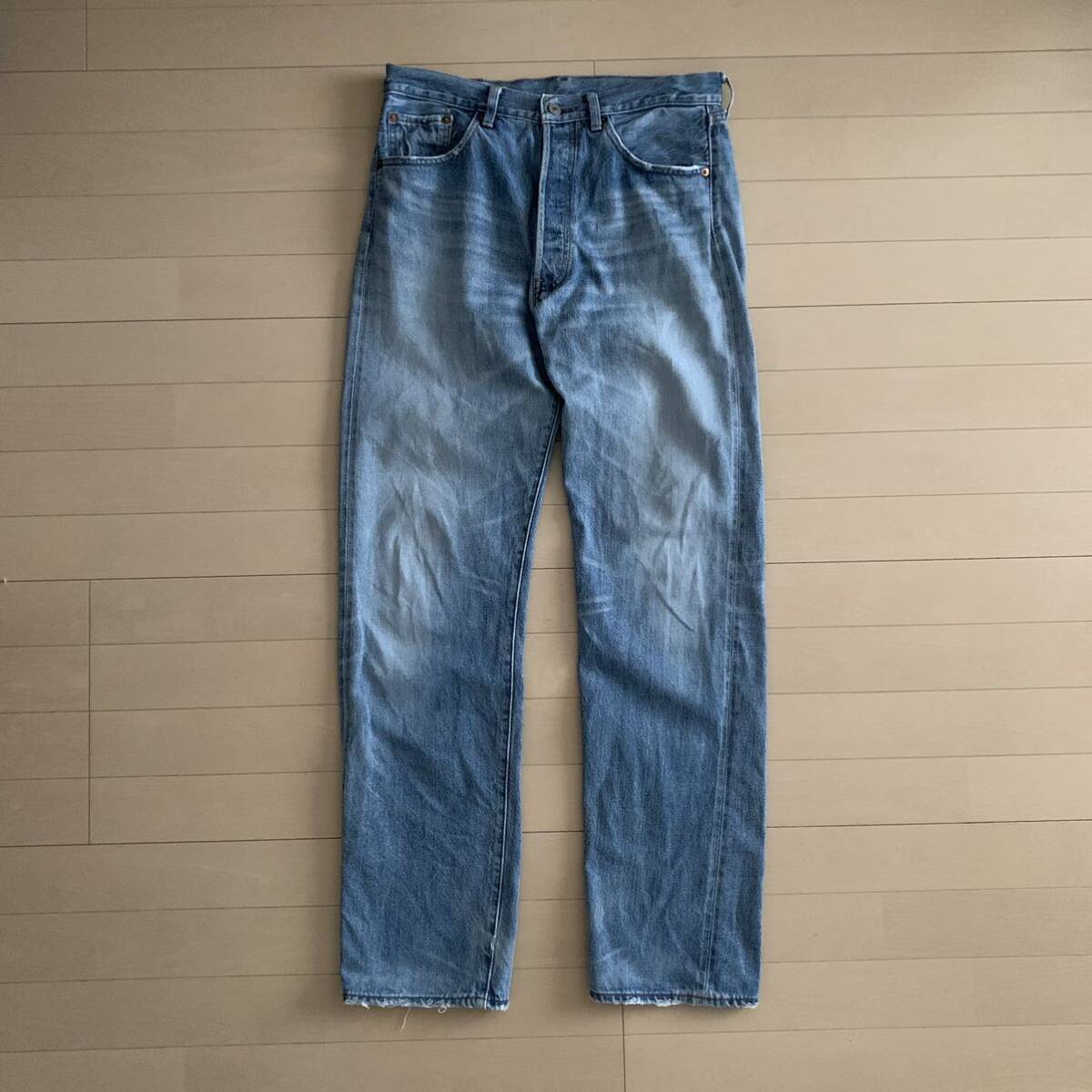 極上 日本製 501 赤耳 LEVI‘S リーバイス W33 LVC ビンテージ デニムパンツ Levi's 1st 2ndベルベル ジン パンツ ジャケット ヴィンテージ_画像2