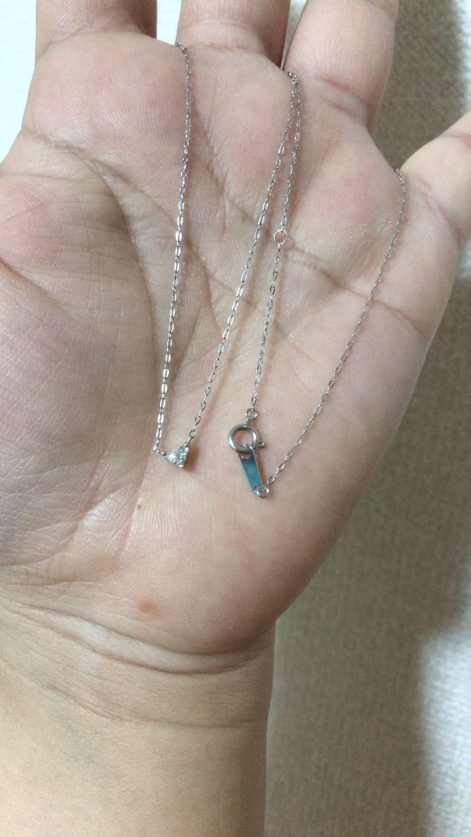 K10 WG ダイヤモンドネックレス ハート