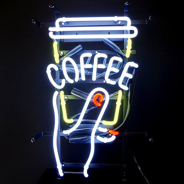★カフェやショップをアメリカンに演出! 看板 店舗用 アメリカン ネオンサイン (COFFEE/コーヒー) 50cm ネオン看板 コーヒー ネオン管