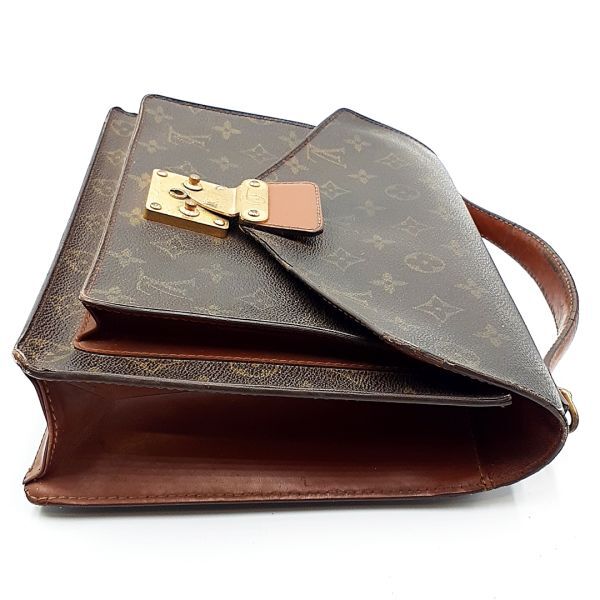 ルイヴィトン LOUIS VUITTON ハンドバッグ 鞄 M51185 モンソー28 モノグラム キャンバス No.SR0050 茶 ブラウン系 01-24051106-a_画像4