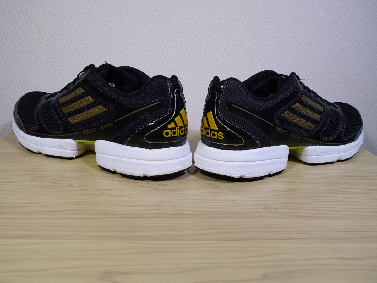 ◇ adidas アディダス adizero feather アディゼロ フェザー【V22802】◇ 26.5cm スニーカー ランニング ブラック_画像9