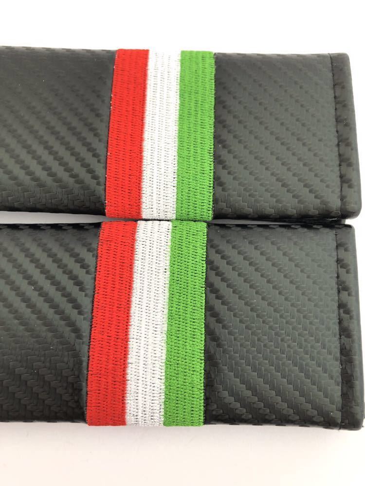  Italy seat belt cover shoulder pad national flag 4ps.@ carbon style Ferrari Ferrari 360 F430 F355 458 Testarossa 308 328 348 355 456 458