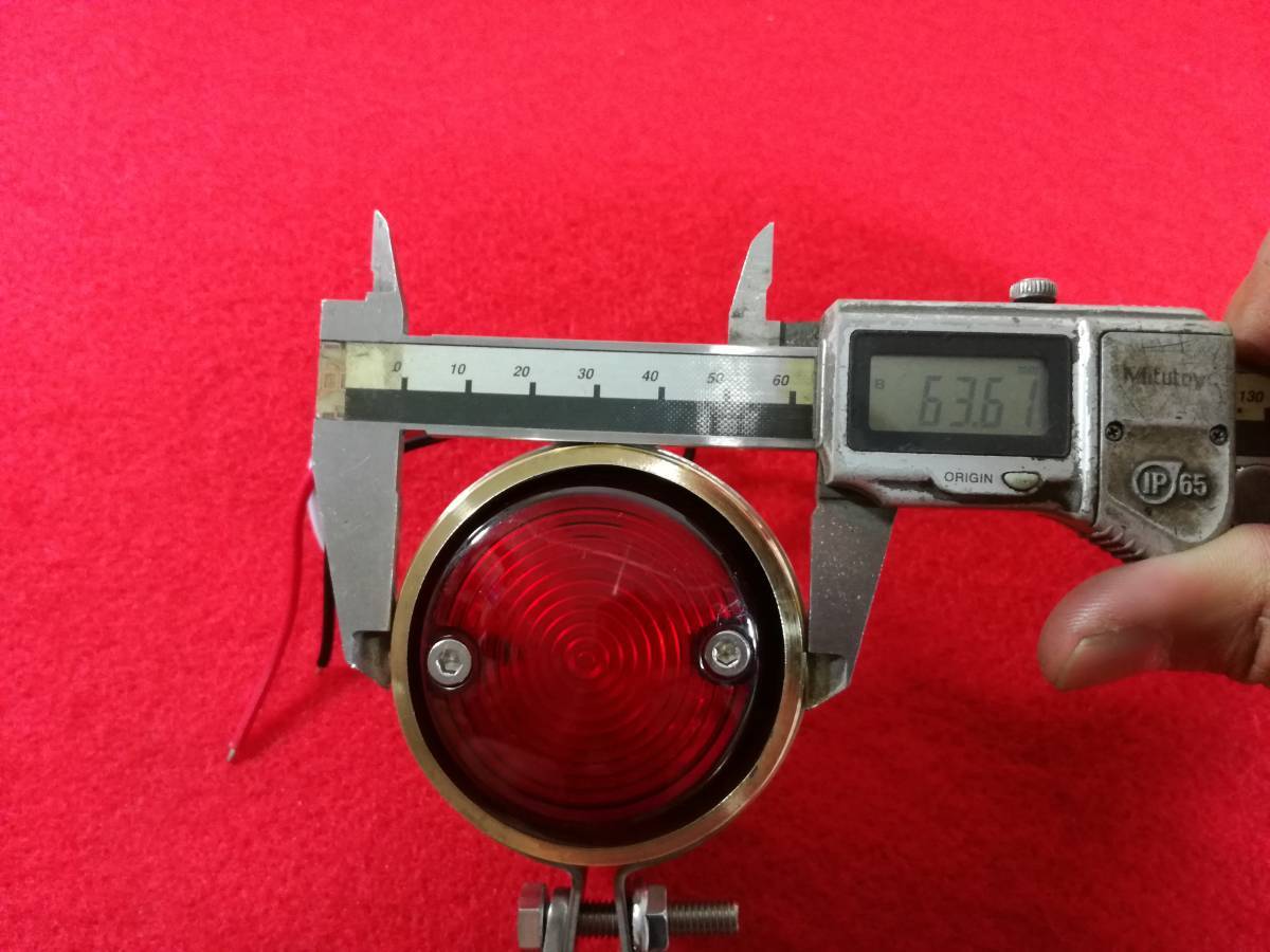 真鍮　テールランプ　LED　ハーレー　チョッパー　ボバー　ドラッグスター　SR　ブラス　ビンテージ　カフェレーサー　エストレア　3_画像7