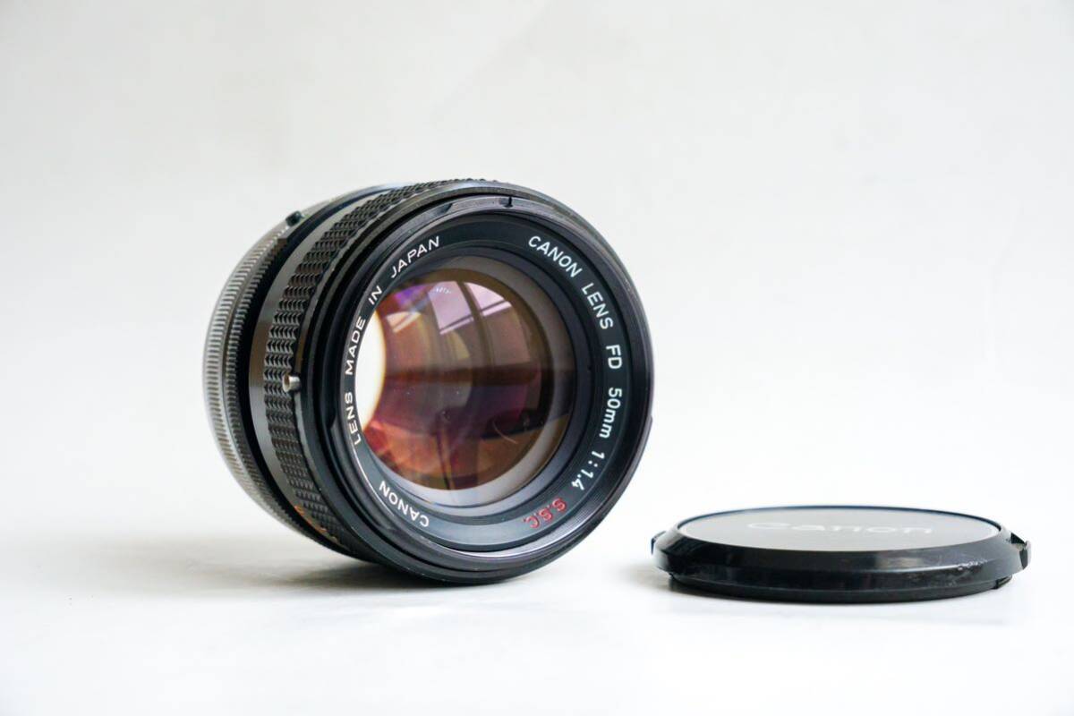 【実用品】Canon FD 50mm F1.4 S.S.C. 明るい標準単焦点レンズ MFオールドレンズ FDマウントの画像1