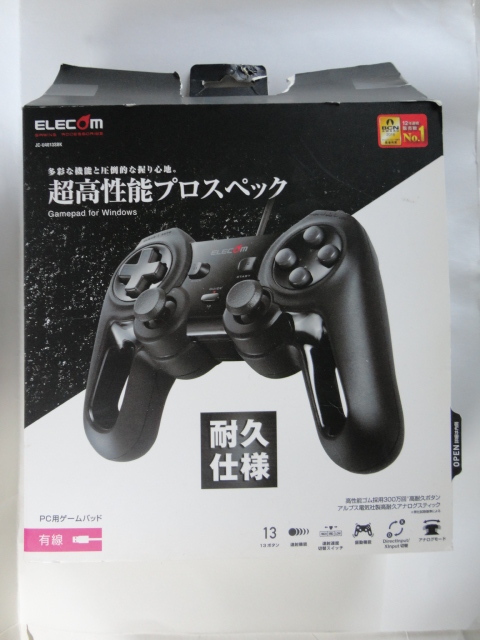 エレコム　JC-U4013SBK PCゲームパッド ジャンク_画像1