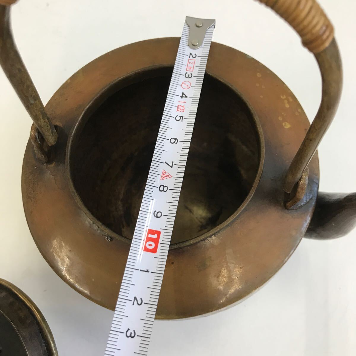 古物 銅製 やかん 急須 茶道具 煎茶道具 茶器 湯沸 水注 の画像9