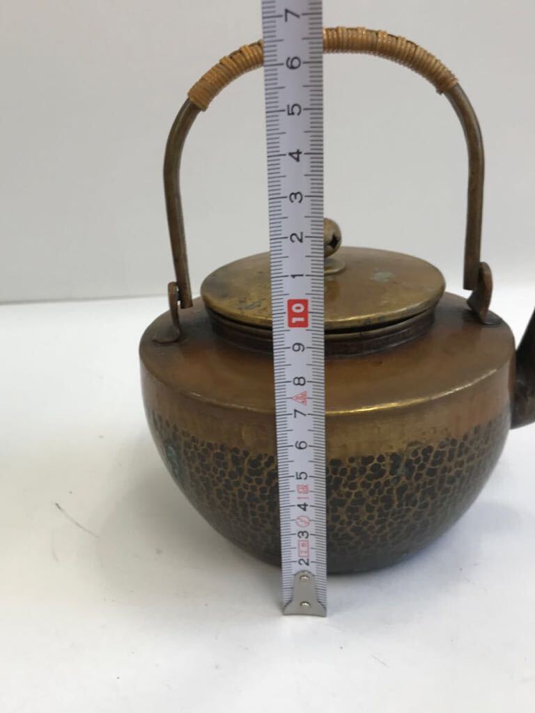 古物 銅製 やかん 急須 茶道具 煎茶道具 茶器 湯沸 水注 の画像10