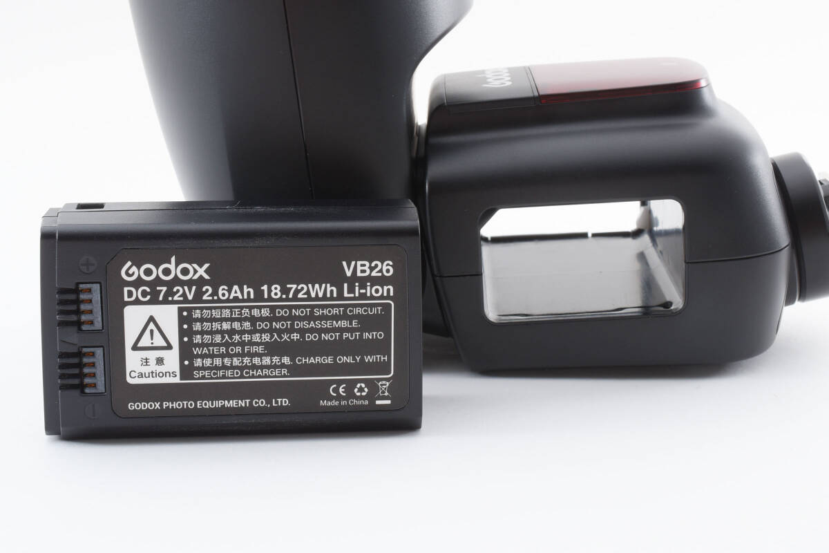 ★希少品★ GODOX ゴドックス V1F クリップオンラウンドフラシュ フジフイルム用 TTL対応バッテリー内蔵型 #1526_画像10