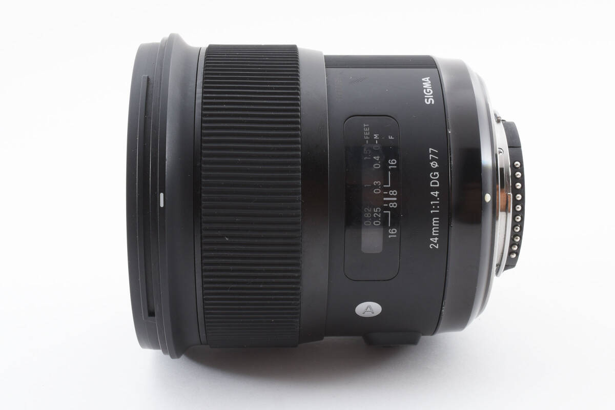 ★良品★ SIGMA シグマ 24mm F1.4 DG HSM Art For Nikon ニコン Fマウント 大口径広角レンズ #1529_画像6