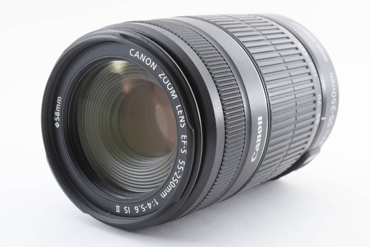 ★美品★ Canon EF-S 55-250mm F4-5.6 IS II 望遠 ズームレンズ APS-C用 EF-S EFマウント #1531_画像2