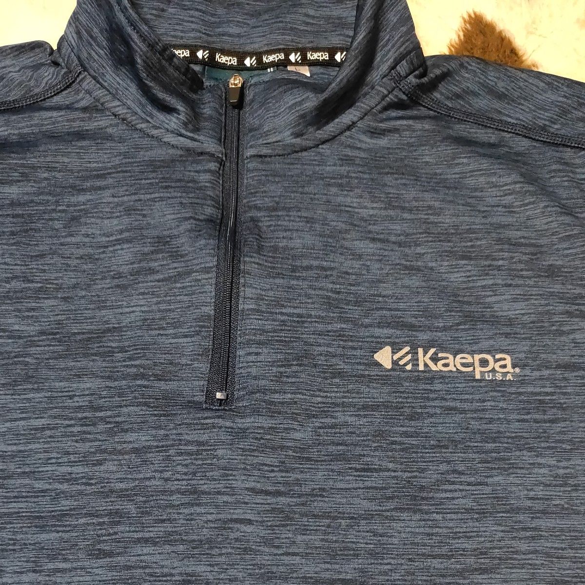 Kaepa ケイパ 吸水速乾 Tシャツ 半袖シャツ ハーフジップ
