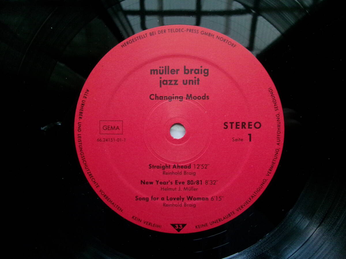 MULLER BRAIG JAZZ UNIT／CHANGING MOODS (ドイツプライベート盤)_画像3