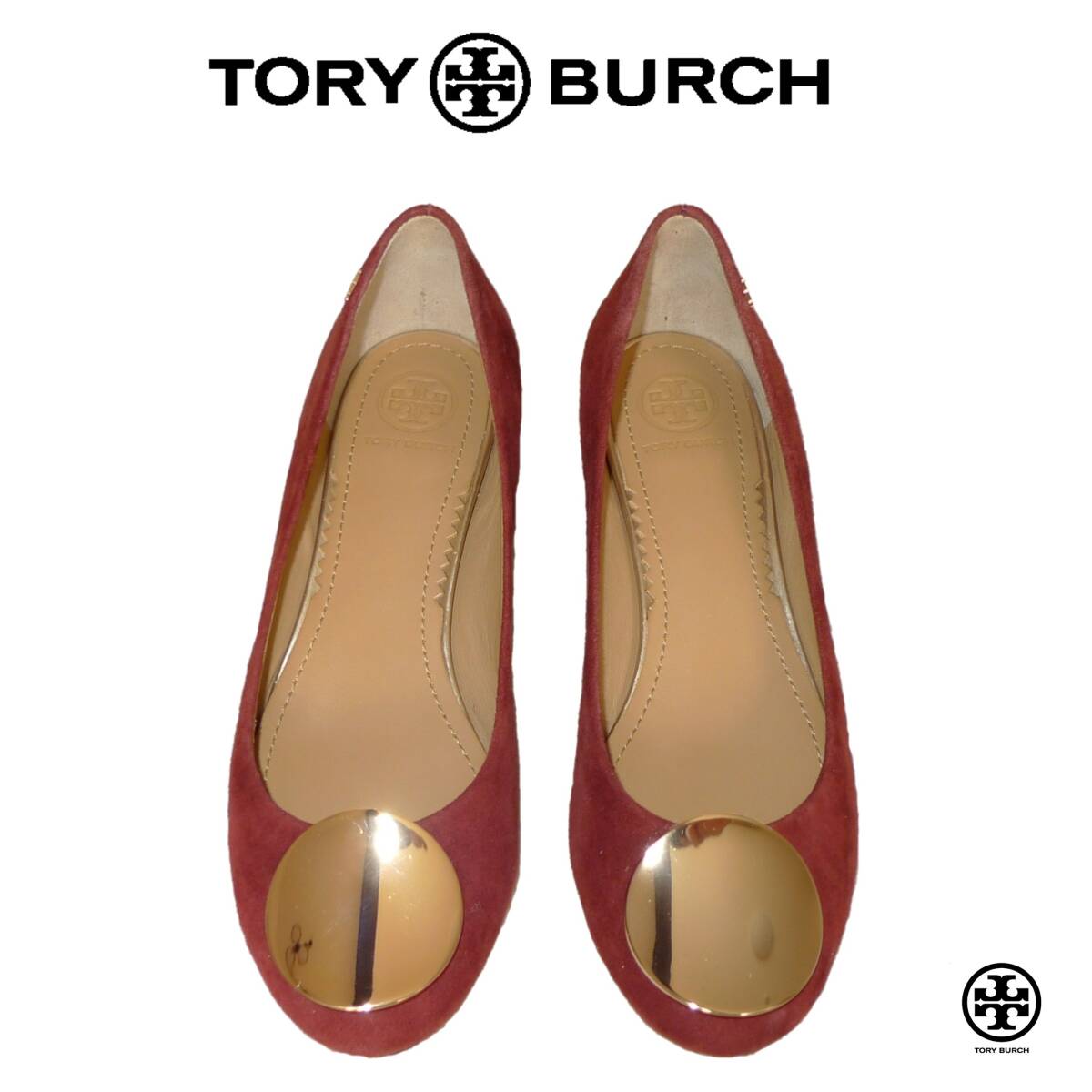 TORY BURCH スエード ローファー 22 ★未使用 トリーバーチ_画像2