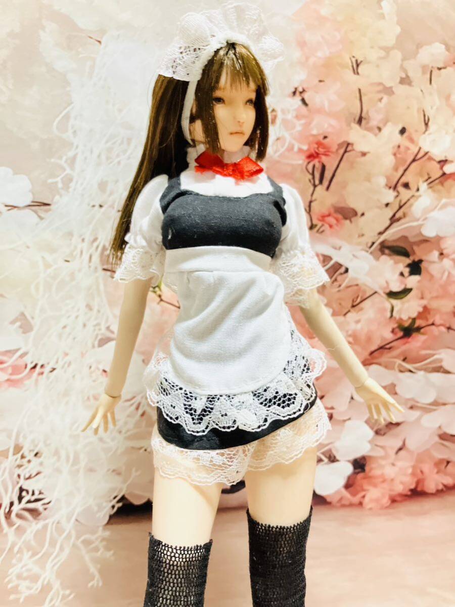 メイド風 衣装 セット 1/6サイズ TBLeague ファイセン クールガール フィギア オビツ アゾン ジェニー バービー ドール 服 リカ タカラ_画像8