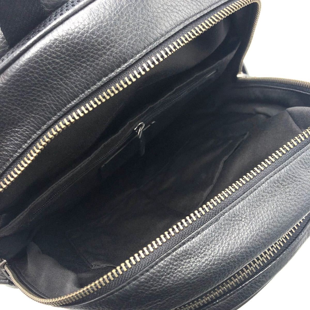  as good as new present close year of model *COACH rucksack backpack Coach bag leather men's business ton pson signature black 
