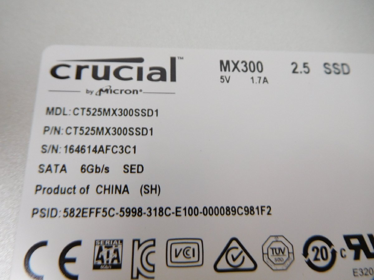 2.5インチ　525GB　SSD■クルーシャル crucial■CT525MX300SSD1■(13)_画像6