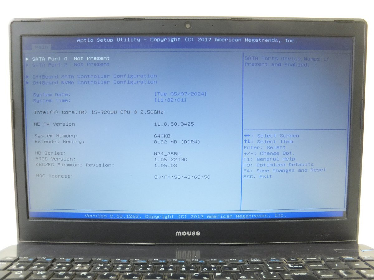 ノートパソコン　ジャンク■マウスコンピューター MouseComputer■MPro-NB591H-SSD■(2)_画像2