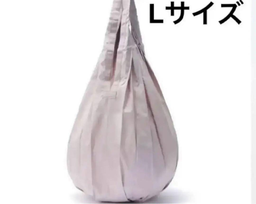 送料無料【新品未使用】MUJI 無印良品さっとたためるマイバッグ　スモーキーピンク　Ｌ　約６３×３０ｃｍ／約２５Ｌ_画像1