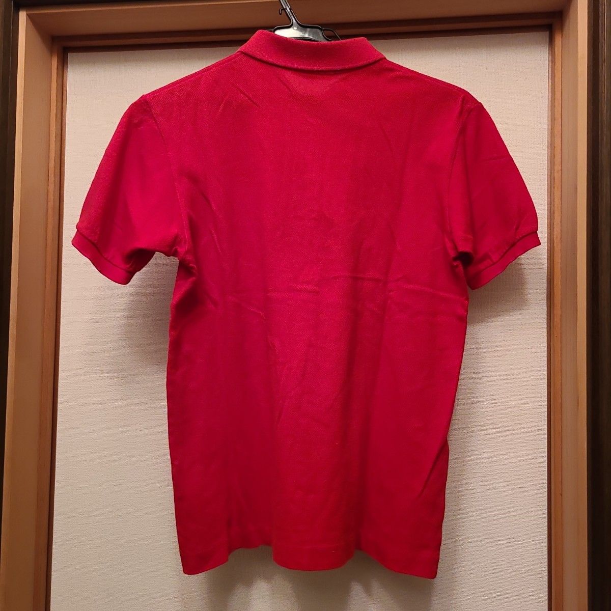 CHEMISE LACOSTE　半袖赤ポロシャツ　ポロシャツ　赤ポロシャツ  ラコステ 半袖ポロシャツ