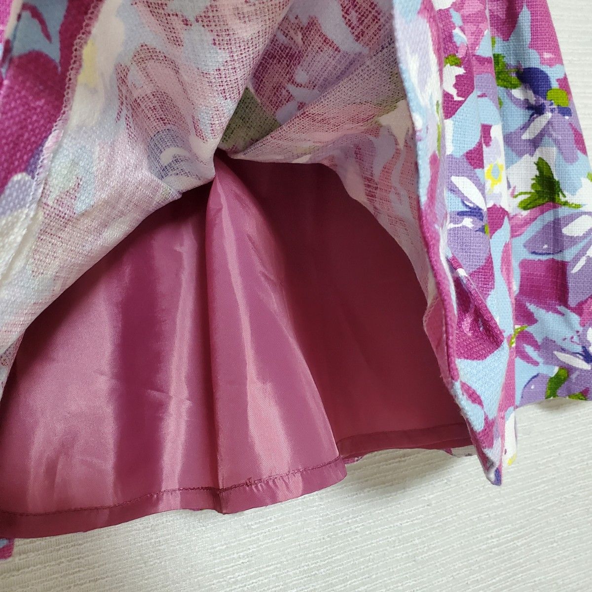 deicy ディシー スカート 花柄 フラワー 日本製 0サイズ レディース Sサイズ ピンク系 総柄 ミニスカート