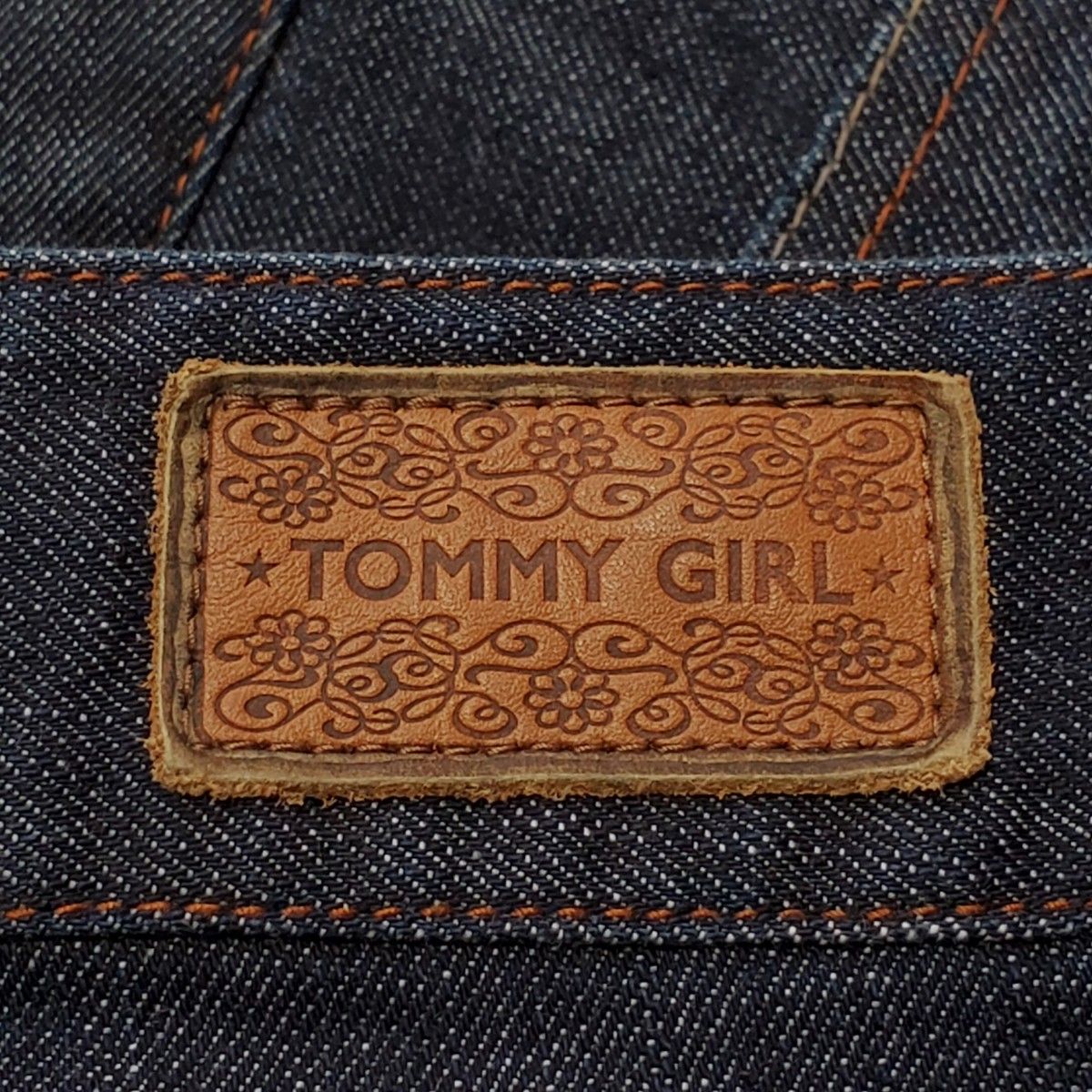 tommy girl トミーガール デニム ショートパンツ Mサイズ レディース 紺 ネイビー