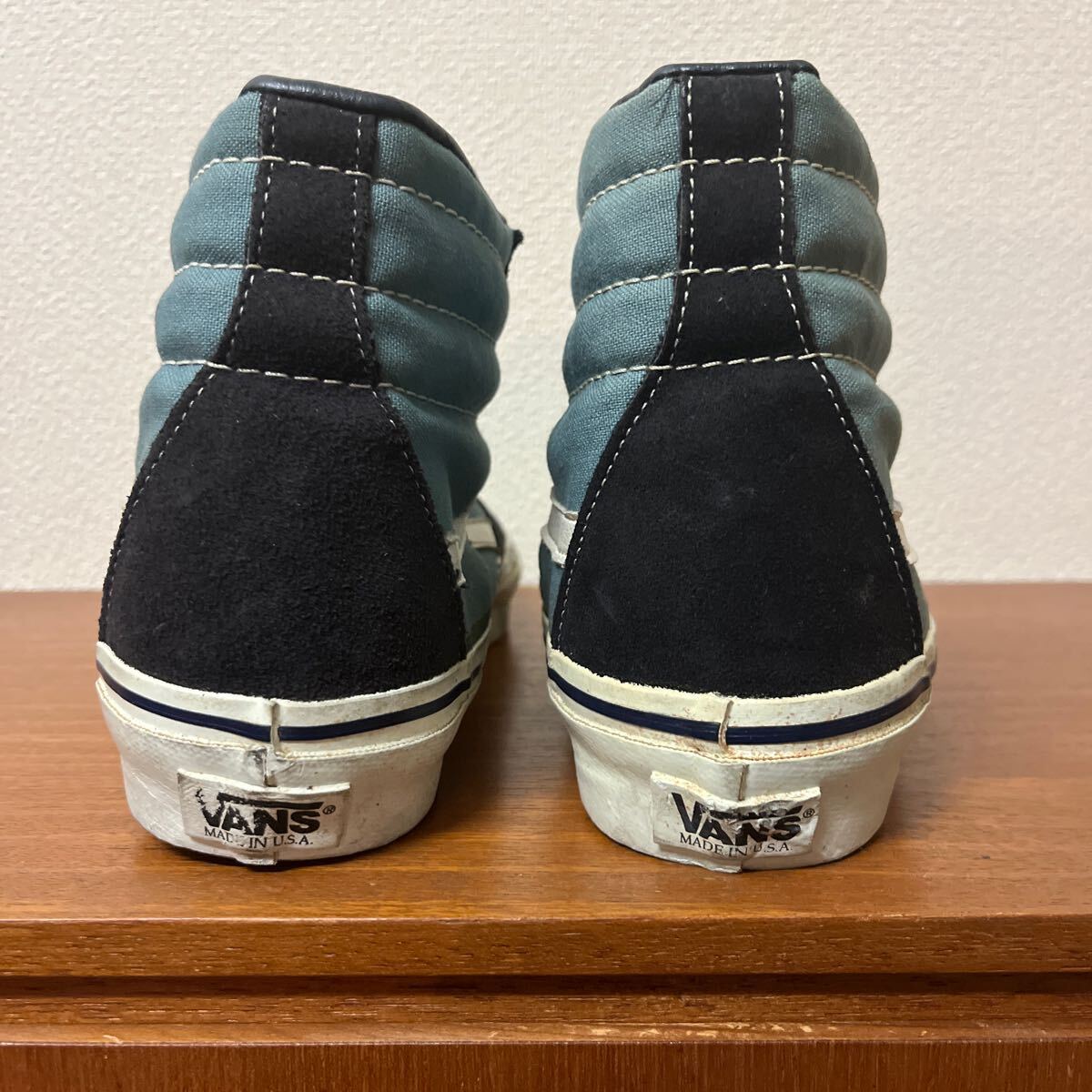 送料込 貴重 80-90s VANS バンズ HI-TOP ハイトップ SK8-HI USA製 アメリカ製 サイズ 8 26cm ビンテージ オールドスクール 試着のみ _画像6